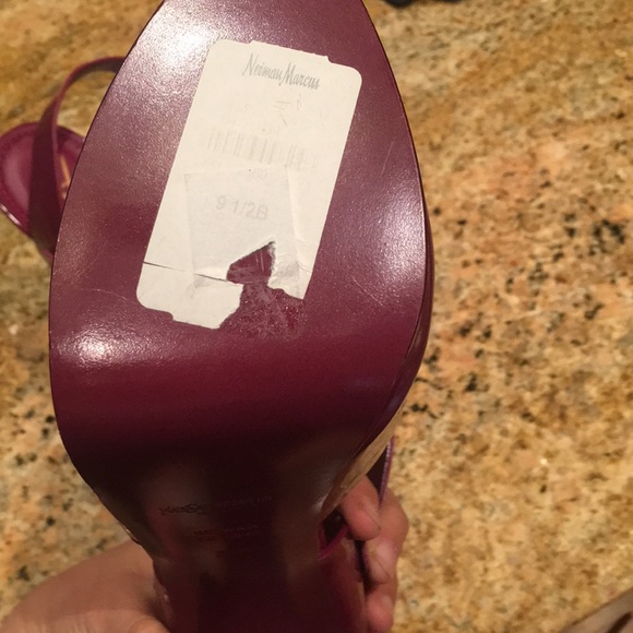 New YSL purple high heels size 9.5. Never worn. - Picture 3 of 5